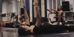 FLOOR BARRE WITH MITCHA IN AQUA VILLA KOH SAMUI ATLANTIS 9 LUXURY VILLA IN THAILAND WELLNESS RETREATS RENTALS