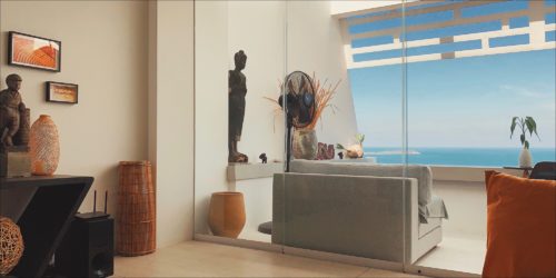 The terrace at Aqua Villa Atlantis 9